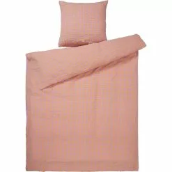 Juna Bæk&Bølge Vuodevaatteet 140x200 + 50x70 Cm, Laventelin Väriset / Persikankeltaiset