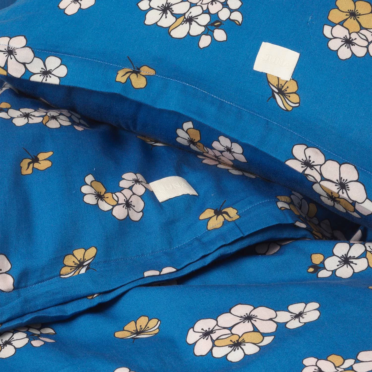 Juna Grand Pleasantly Pussilakanasetti 220x220 + 50x60 Cm, Sininen 5 Juna Grand Pleasantly Pussilakanasetti 220x220 + 50x60 Cm, Sininen - Image 3