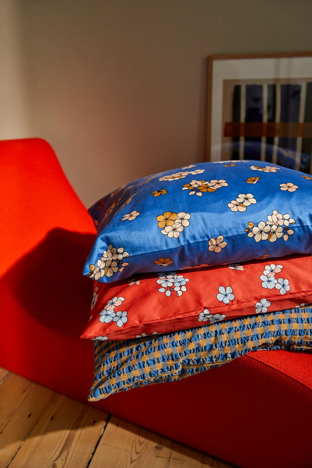 Juna Grand Pleasantly Pussilakanasetti 220x220 + 50x60 Cm, Sininen 8 Juna Grand Pleasantly Pussilakanasetti 220x220 + 50x60 Cm, Sininen - Image 6