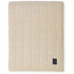 Lexington Quilted Cotton Velvet Päiväpeite 160x240 Cm, Vaalean Beige