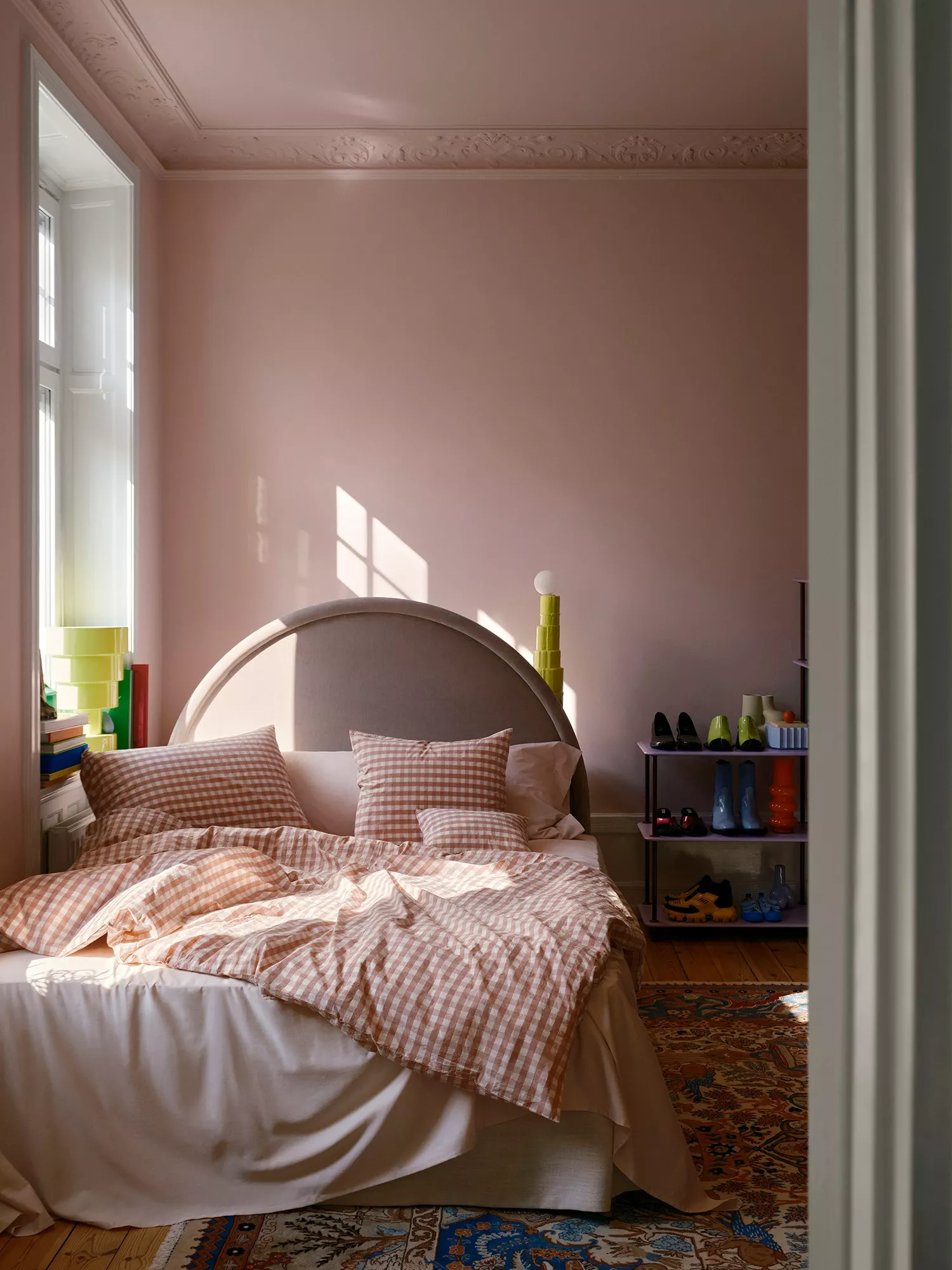 Mille Notti Casella Pussilakana 140x220 Cm, Pinkki/Ivory 4 Mille Notti Casella Pussilakana 140x220 Cm, Pinkki/Ivory - Image 2