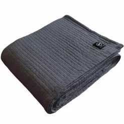 Recycled By Wille Gunnar Päiväpeite 260x260 Cm, Tummanharmaa