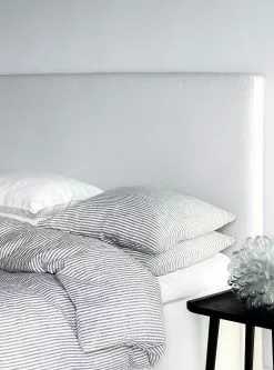 Edessä -halpa Tyynyt & Peitot kauppa tell me more duvet cover linen 140x200 grey white 9 1